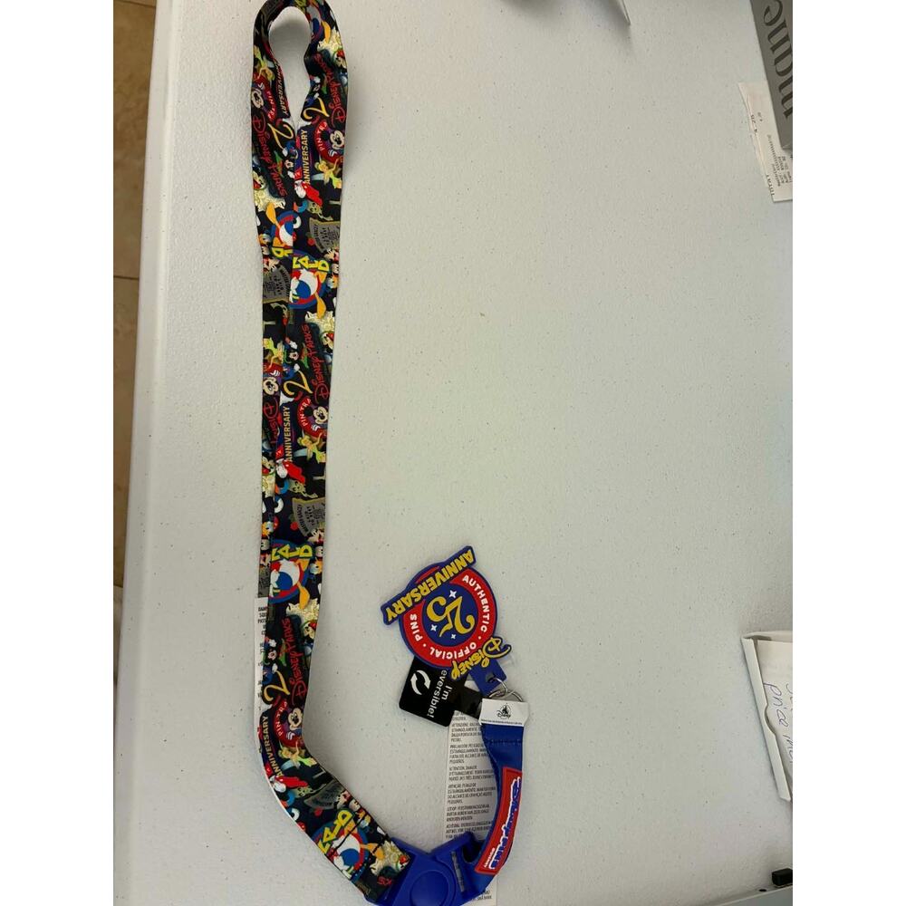 2025 Disney Parks 25th‎ Anniversary Pin Trading Official Logo Lanyard NEW